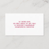 Hängeblatt Wein Visitenkarte (Rückseite)