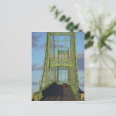 Hängebrücke auf der kleinen Hirschinsel Postkarte (Stehend Vorderseite)