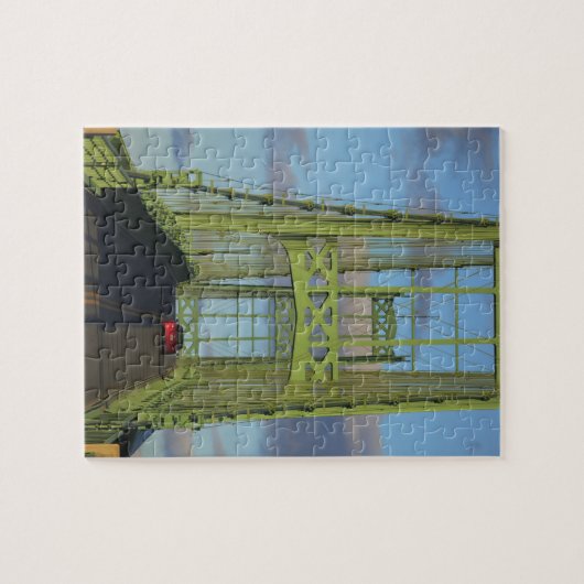 Hängebrücke auf der kleinen Hirschinsel Puzzle (Horizontal)