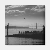 Hängebrücke in Lissabon Magnet (Vorne)