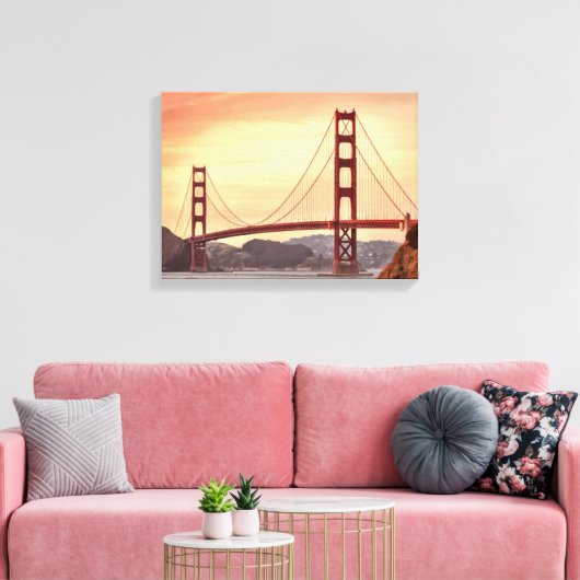 Hängebrücke Leinwanddruck (Insitu (Wohnzimmer))