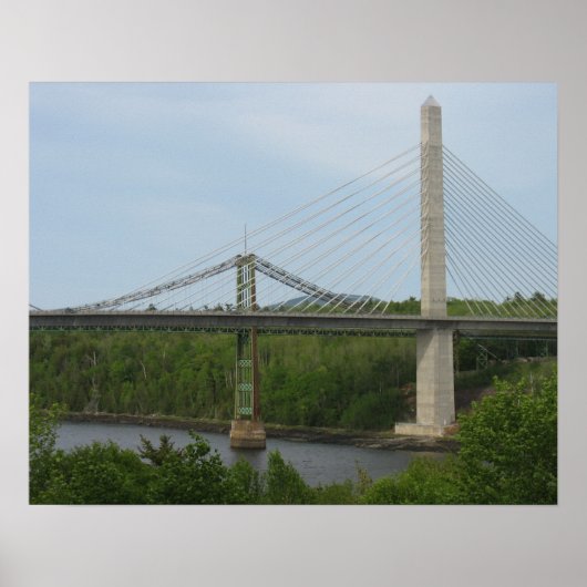 Hängebrücke-Maine-Plakat Poster (Vorne)