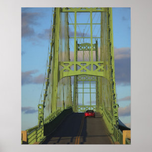Hängebrücke nach Little Deer Isle Poster