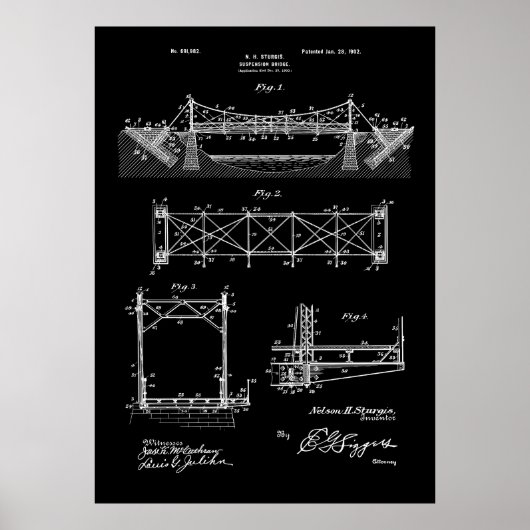 Hängebrücke Poster (Vorne)