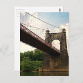 Hängebrücke Postkarte (Vorne/Hinten)