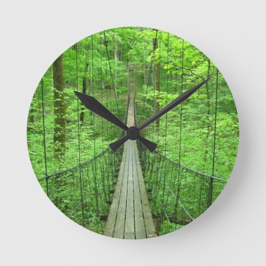 Hängebrücke Runde Wanduhr (Vorderseite)