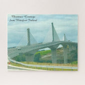 Hängebrücke Waterford Irland. Jigsaw Puzzle (Horizontal)