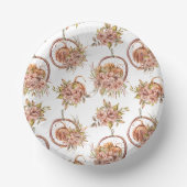 Hängekörbe & rustikale Eleganz Pappteller (Vorderseite)