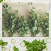 Hängekräuter Bauernhof Tee Handtuch Individuelle N (Gefaltet)