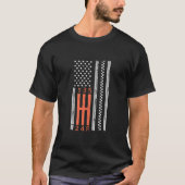 Hängelverschiebung American Flag Manual Transmissi T-Shirt (Vorderseite)