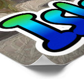 Hängematte am Strand Poster (Ecke)