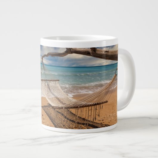 Hängematte an der Küste Jumbo-Tasse (Vorderseite Rechts)