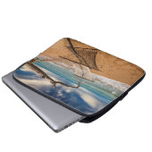 Hängematte auf dem Ufer Laptopschutzhülle (Vorne Knopf)