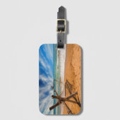 Hängematte auf einem tropischen Strandurlaubsort Gepäckanhänger (Vorderseite Vertikal)