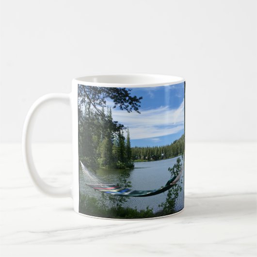 Hängematte, Bank, Mountainsee-Tasse Kaffeetasse (Links)