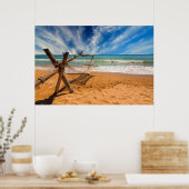 Hängematte im Tropical Beach Resort Poster (Küche)