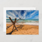 Hängematte im Tropical Beach Resort | Thailand Postkarte (Vorne/Hinten)