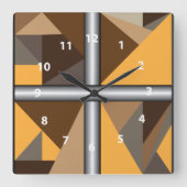 Hängematte Quadratische Wanduhr (Vorderseite)
