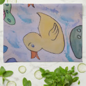 Hängematten auf Ducklings Teetuch Geschirrtuch (Gefaltet)