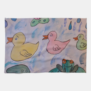 Hängematten auf Ducklings Teetuch Geschirrtuch