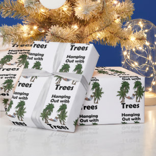 Hängematten-Camping mit Bäumen Hängematte Geschenkpapier