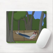 Hängematten-Zeit Mousepad (Mit Mouse)