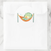 Hängemattenruhe Runder Aufkleber (Tasche)