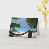 Hängemattenruhestand Karte (Gelbe Blume)