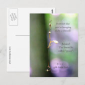 Hängen durch einen Faden Postkarte (Vorne/Hinten)