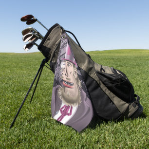 Hängen mit einem Hyde-Golf-Handtuch Golfhandtuch