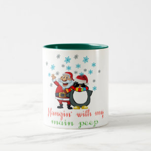 hängen mit meinem Hauptschlaf Weihnachten Tasse De