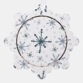 Hängen Sie es auf dem Foto Baum und Gruß nach Maß. Ornament Karte