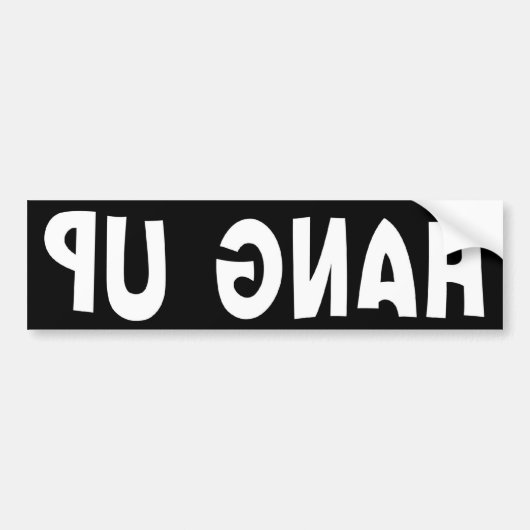 HÄNGEN Sie OBEN (aufgehoben) Autoaufkleber (Vorne)