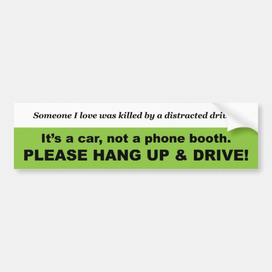 Hängen Sie oben u. Antrieb II Autoaufkleber (Vorne)