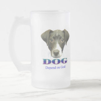 Hängen Sie von der Gott-mattierten Tasse ab