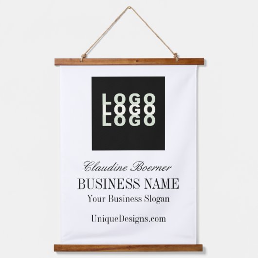 Hängen Sie Wall Sign Crafters Artist Business Wandteppich Mit Holzrahmen (Vorderseite)