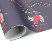 Hängen um Trägheitsspaß Feiertag Geschenkpapier (Rolleneckpunkt)