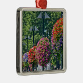 Hängende Blumen-Körbe Ornament Aus Metall (Rechts)