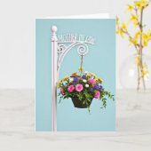 Hängende Blumen Mutter Karte (Gelbe Blume)