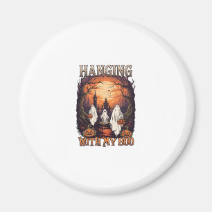 Hängende Boo Halloween Geister Kürbisse Vollmond_1 Magnet