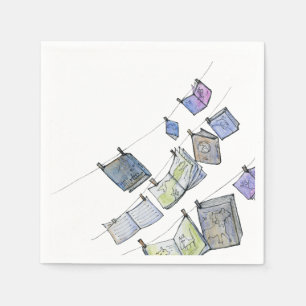 Hängende Buch-Papierserviette Serviette