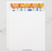 Hängende Chanukka-Kerzen Briefkopf (Vorne/Hinten)