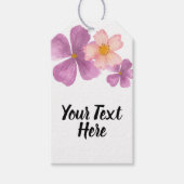 Hängende Danksagungsanhänger mit Blumen Geschenkanhänger (Vorderseite)