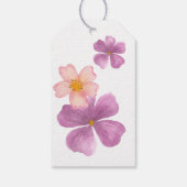 Hängende Danksagungsanhänger mit Blumen Geschenkanhänger (Rückseite)
