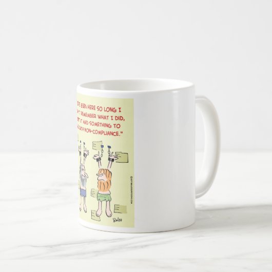 hängende Gefangene der Befolgungszuwiderhandlung Kaffeetasse (VorderseiteRechts)