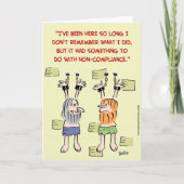 hängende Gefangene der Befolgungszuwiderhandlung Karte (Vorderseite)