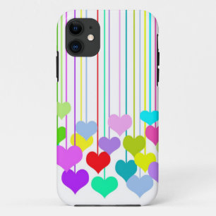 Hängende Herzen iPhone 11 Hülle