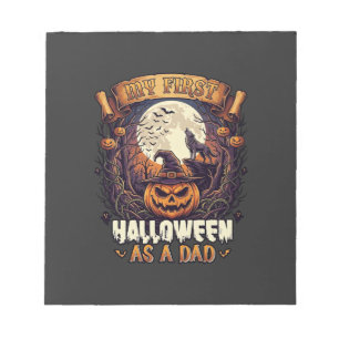 Hängende Hexen Halloween Fliegende Hexe Verfluchte Notizblock
