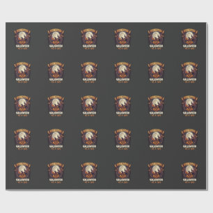 Hängende Hexen Halloween Fliegende Hexe Verhextes  Geschenkpapier