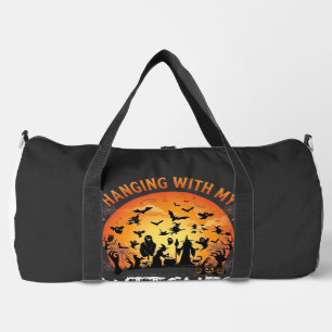 Hängende Hexen Halloween Mond Fledermäuse Kürbisse Duffle Bag